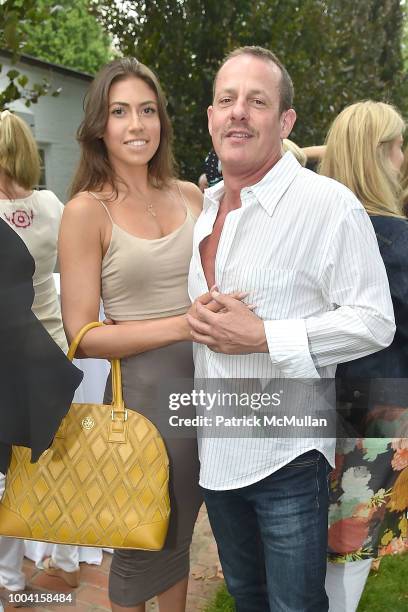 Tatiana Ambarsom and Michael Bregman attend the East Hampton Summer Screening Of "The Wife" at Guild Hall on July 22, 2018 in East Hampton, New York.