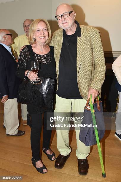 Sande Berger and Frederic Tuten attend the East Hampton Summer Screening Of "The Wife" at Guild Hall on July 22, 2018 in East Hampton, New York.