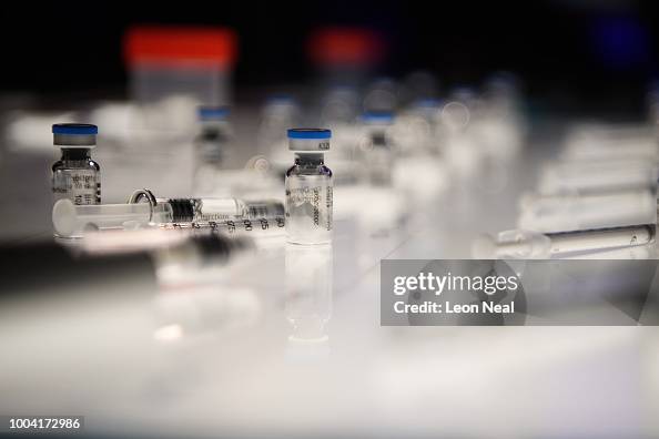 Ivf Syringe A selection of IVF hormone bottles and syringes are seen, at the ...