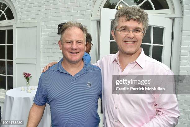 Kevin Relihan and Jeffrey Bradford attend the East Hampton Summer Screening Of "The Wife" at Guild Hall on July 22, 2018 in East Hampton, New York.