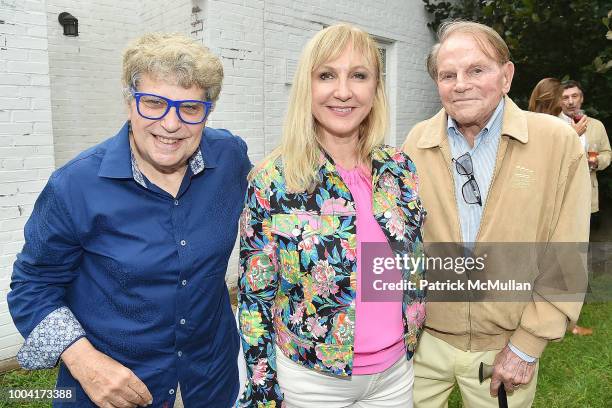 Katlean de Monchy, Ted Hartley and Guest attend the East Hampton Summer Screening Of "The Wife" at Guild Hall on July 22, 2018 in East Hampton, New...