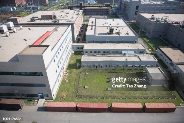 General view of Changchun Changsheng Bio-tech Co, on July 23, 2018 in Changchun, China.The company was found fabricating production records for...