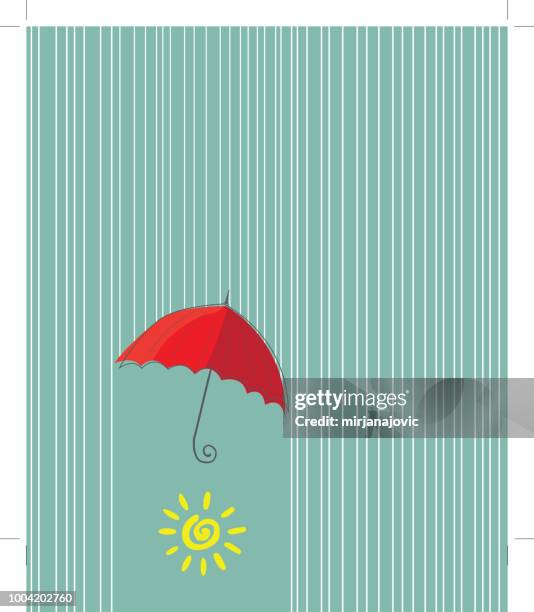 umbrella - under umbrella stock illustrations