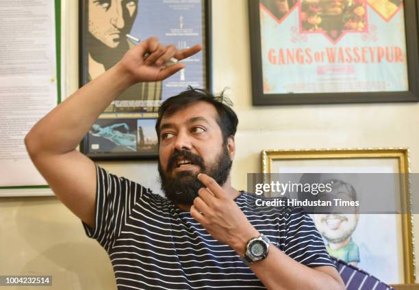 Bollywood Film maker Anurag Kashyap at his office in Oshiwara on May 22, 2016 in Mumbai, India.