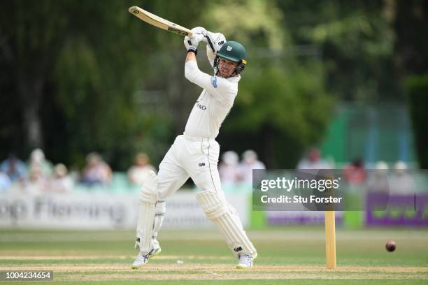 Worcestershire batsman Travis Head hits out during Day two of the Specsavers County Championship: Division One match between Worcestershire and...