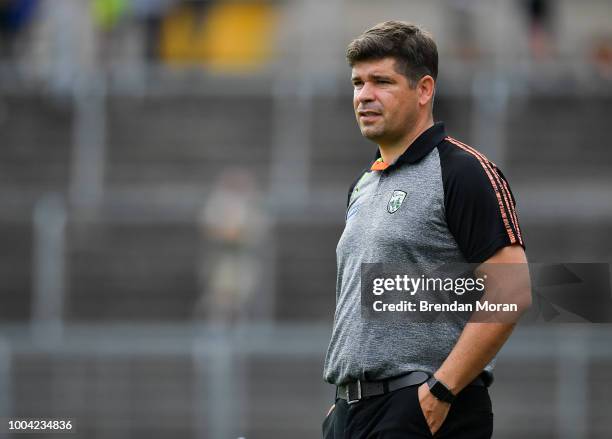 Clones , Ireland - 22 July 2018; Kerry manager Eamonn Fitzmaurice during the GAA Football All-Ireland Senior Championship Quarter-Final Group 1 Phase...