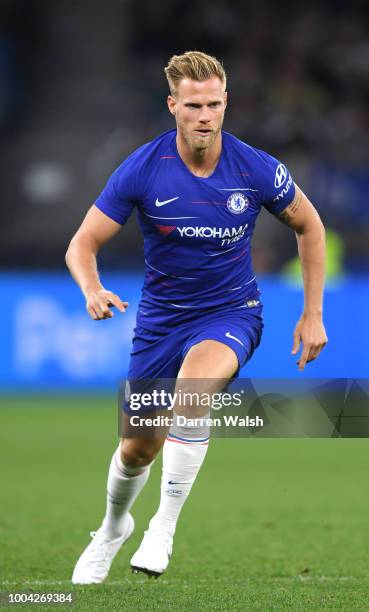 Tomas Kalas of Chelsea during the international friendly between Chelsea FC and Perth Glory at Optus Stadium on July 23, 2018 in Perth, Australia.