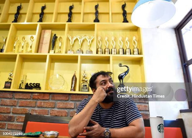 Bollywood Film maker Anurag Kashyap at his office in Oshiwara on May 22, 2016 in Mumbai, India.