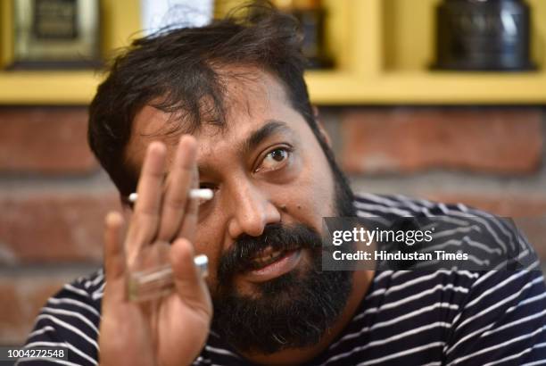 Bollywood Film maker Anurag Kashyap at his office in Oshiwara on May 22, 2016 in Mumbai, India.