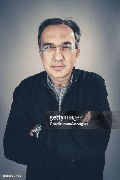 Italian businessman and the current CEO of the Fiat SpA Sergio Marchionne poses for a portrait shoot for Business in Report in Turin on October 06,...