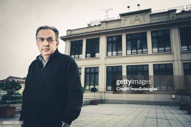 Italian businessman and the current CEO of the Fiat SpA Sergio Marchionne poses for a portrait shoot for Business in Report in Turin on October 06,...