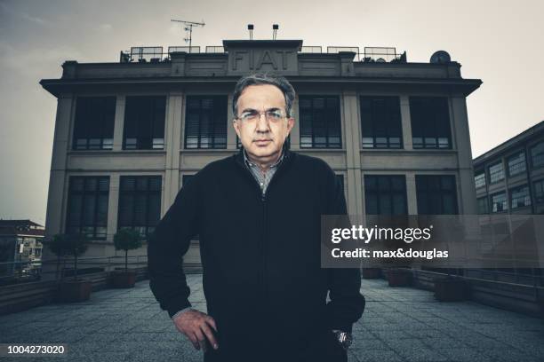 Italian businessman and the current CEO of the Fiat SpA Sergio Marchionne poses for a portrait shoot for Business in Report in Turin on October 06,...