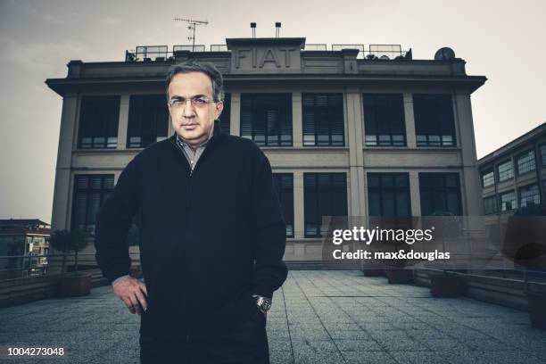 Italian businessman and the current CEO of the Fiat SpA Sergio Marchionne poses for a portrait shoot for Business in Report in Turin on October 06,...