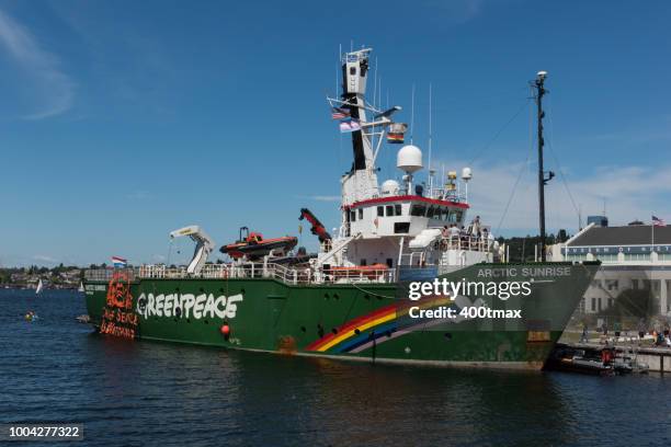 seattle - greenpeace stock pictures, royalty-free photos & images