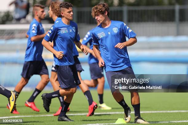 General view of Empoli FC U19 during training session on July 23, 2018 in Empoli, Italy.