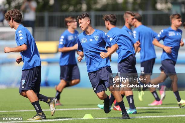 General view of Empoli FC U19 during training session on July 23, 2018 in Empoli, Italy.
