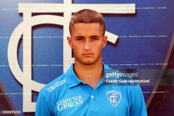 Niccolo' Ricchi of Empoli U19 on July 23, 2018 in Empoli, Italy.