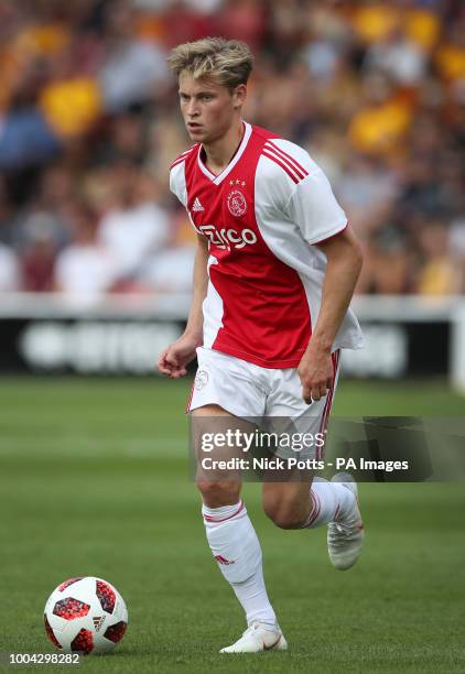 Ajax's Frenkie de Jong during a pre season friendly match at the Banks's Stadium, Walsall.