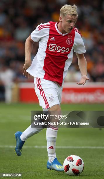 Ajax's Donny van de Beek, during a pre season friendly match at the Banks's Stadium, Walsall.