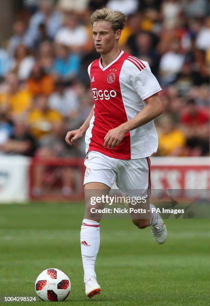 Ajax's Frenkie de Jong during a pre season friendly match at the Banks's Stadium, Walsall.