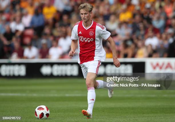 Ajax's Frenkie de Jong during a pre season friendly match at the Banks's Stadium, Walsall.