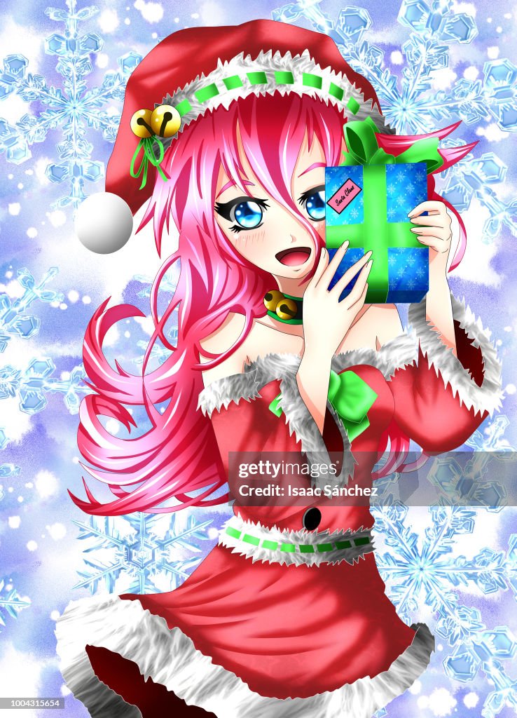 Chica De Anime De Navidad De Kawaii Ilustración de stock - Getty Images Chica De Anime De Navidad De Kawaii Ilustración de stock - Getty Images