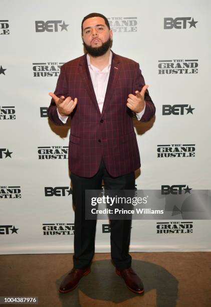 Johnathan Torres attends 'The Grand Hustle' Exclusive Viewing Party at at The Gathering Spot on July 19, 2018 in Atlanta, Georgia.