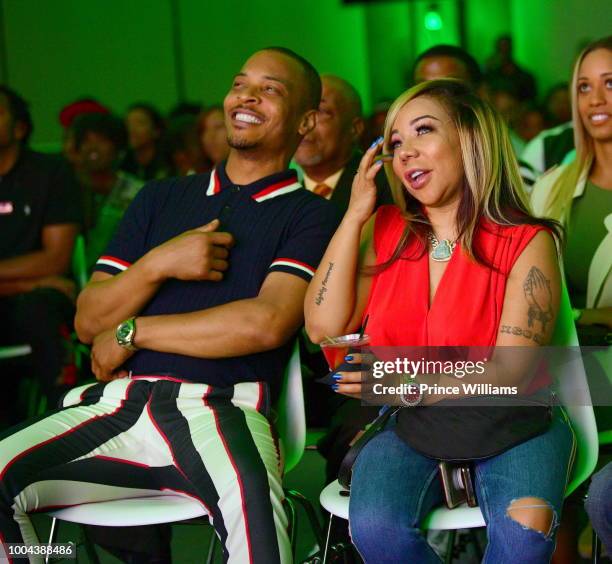 Rapper Ti And Tameka Tiny Cottle Harris Photos and Premium High Res ...