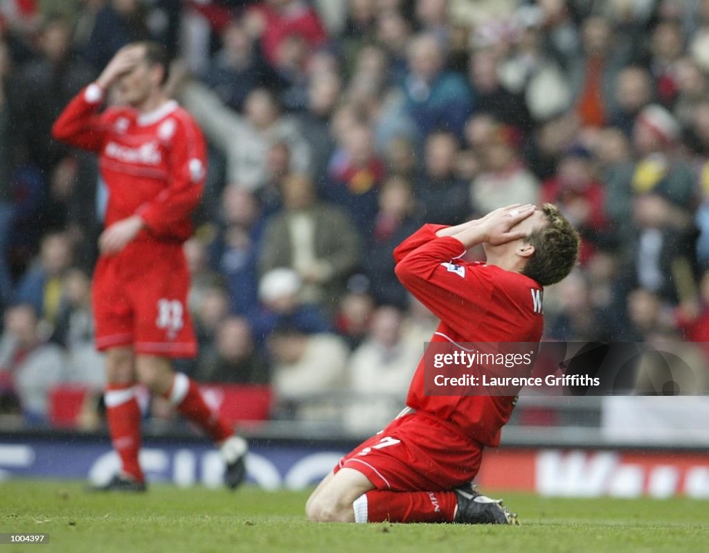 Middlesbrough v Arsenal X