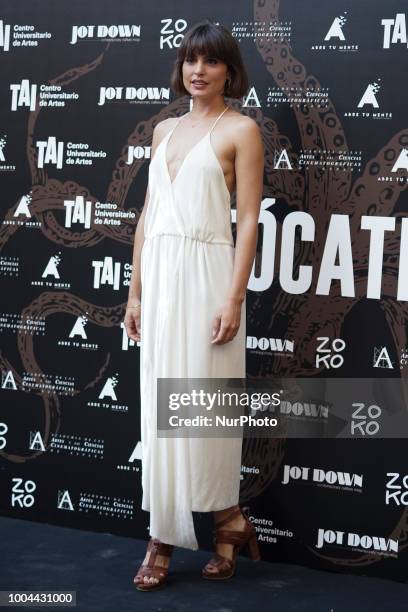 Actress Veronica Echegui attends 'Tocate' premiere at Academia de Cine on July 23, 2018 in Madrid, Spain