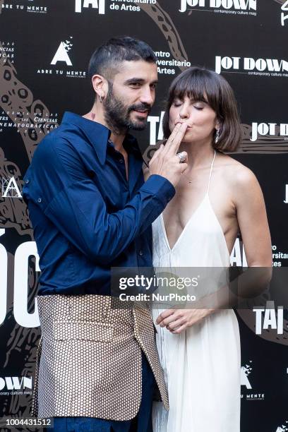 Actor Alex Garcia and actress Veronica Echegui attends to 'Tocate' premiere at Academia de Cine in Madrid, Spain. July 23, 2018.