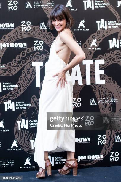 Actress Veronica Echegui attends to 'Tocate' premiere at Academia de Cine in Madrid, Spain. July 23, 2018.