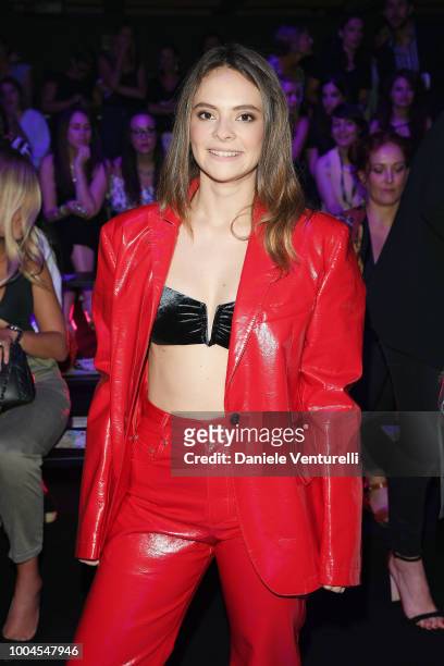 Singer Francesca Michielin attends the Tezenis show on July 24, 2018 in Verona, Italy.