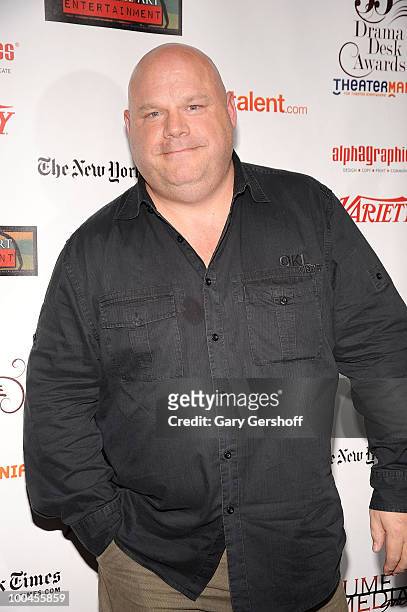 Actor Kevin Chamberlin arrives at the 55th Annual Drama Desk Awardsat the FH LaGuardia Concert Hall at Lincoln Center on May 23, 2010 in New York...