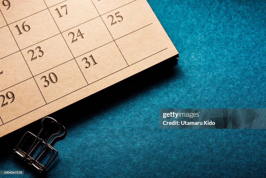 Calande Image Calendar High-Res Stock Photo - Getty Images
