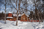 Lake Pielpajärvi Wilderness Church in Inari