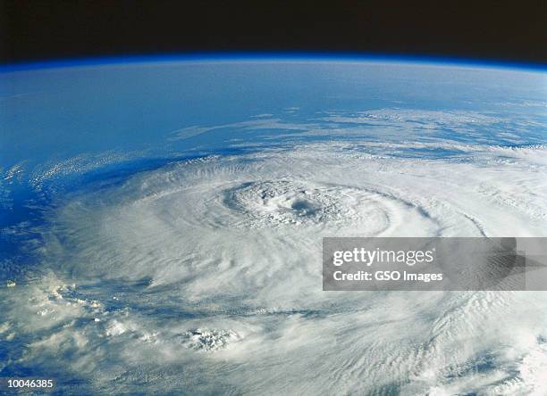 hurricane in the gulf of mexico by nasa space photo - hurricane stock pictures, royalty-free photos & images