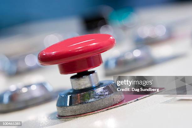 stop button - red panic button stock pictures, royalty-free photos & images