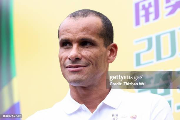 Rivaldo attends Legend Star China Tour on July 24, 2018 in Guangzhou, China.