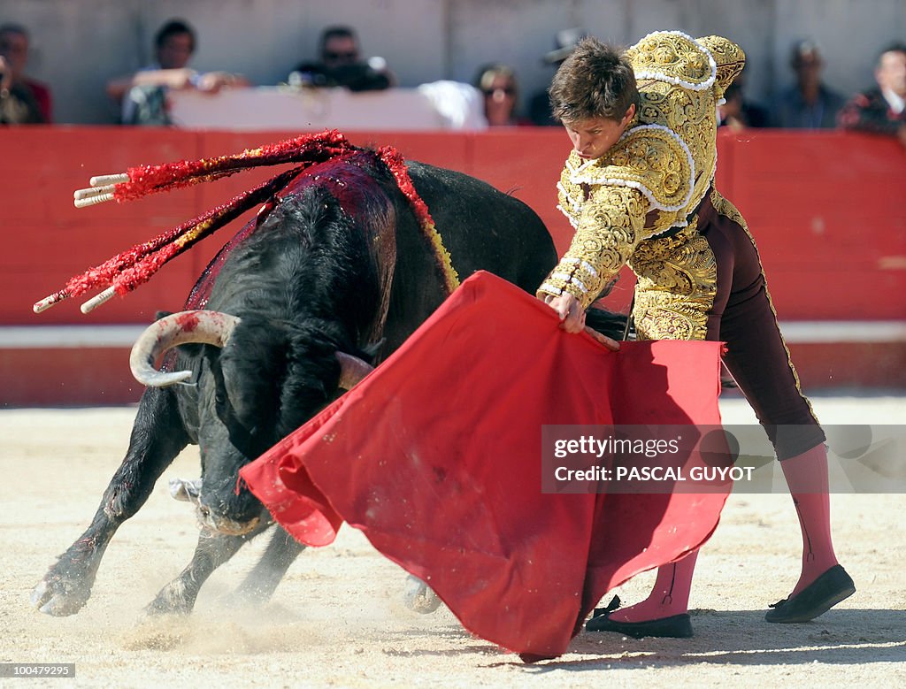 Spanish matador El Juli performs a mulet