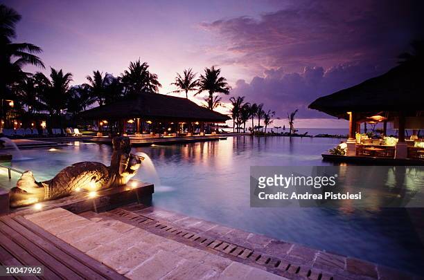 inter-contenental resort in bali, indonesia - bali luxury stock pictures, royalty-free photos & images