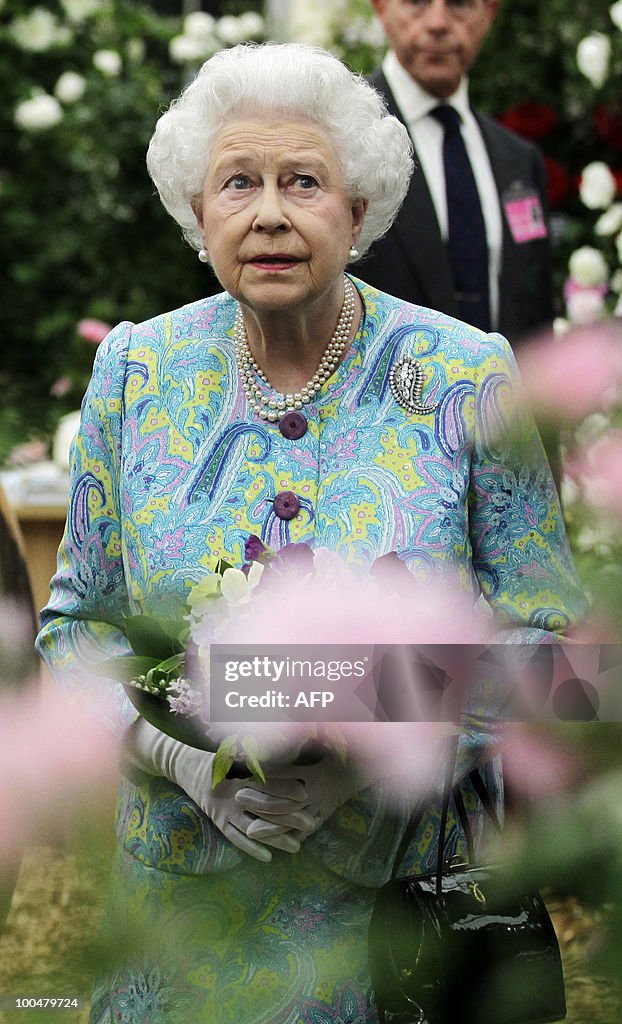 Britain's Queen Elizabeth II visits gard