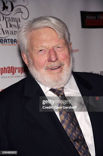 Actor Thoedore Bikel arrives at the 55th Annual Drama Desk Awards at the FH LaGuardia Concert Hall at Lincoln Center on May 23, 2010 in New York City.