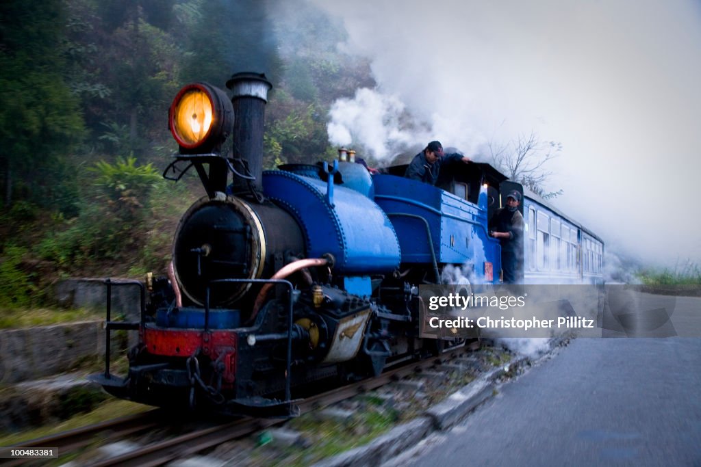 Darjeeling Himalayan railway heading to Siliguri
