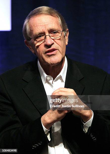 EcoMotors CEO Don Runkle speaks during the Khosla Ventures Cleantech Discussion May 24, 2010 in Sausalito, California. Khosla Ventures founder Vinod...