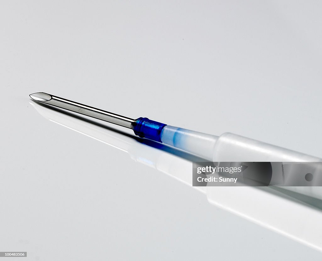 Syringe, close-up.