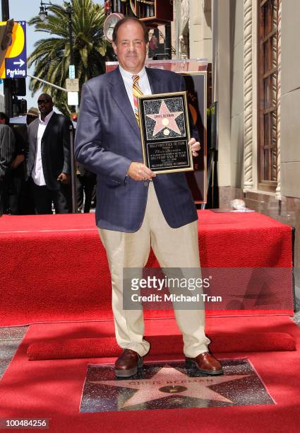 S Chris Berman attend the ceremony honoring him with a star on The Hollywood Walk Of Fame held on May 24, 2010 in Hollywood, California.