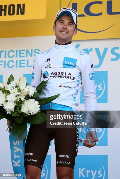 Pierre Roger Latour of France and AG2R La Mondiale retains the white jersey of best young rider following stage 16 of Le Tour de France 2018 between...