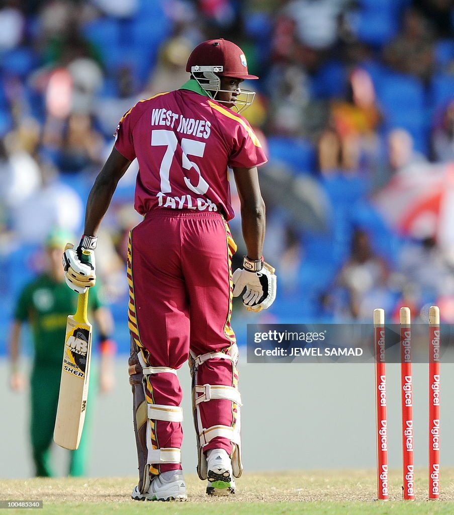 West Indies cricketer Jerome Taylor look