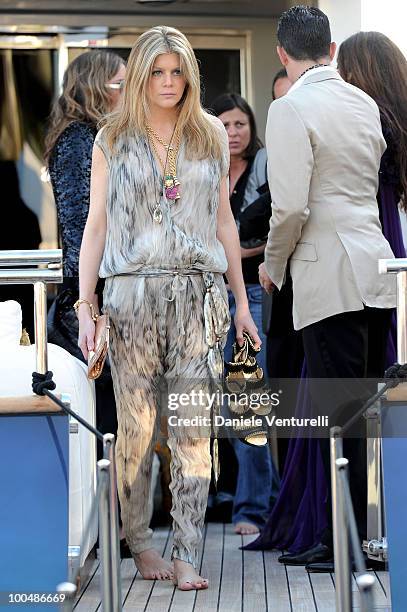 Virgine Mouzat depart for Naomi Campbell's birthday party during the 63rd Annual International Cannes Film Festival on May 22, 2010 in Cannes, France.